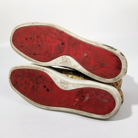 Christian Louboutin Multicolor Python Rantus Orlato High Top Sneakers 9.5 Y2k - Picture 12 of 12